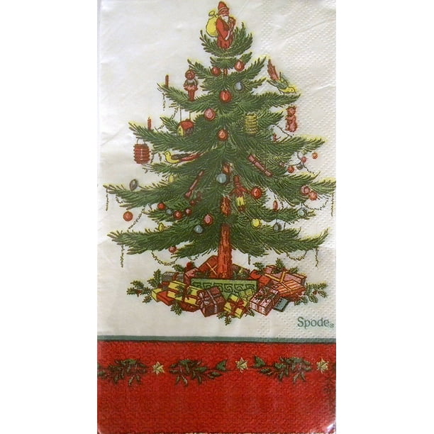 SPODE CHRISTMAS TREE PAPER STRAWS NEW IN PACKAGE 8 PIECES PER PACK